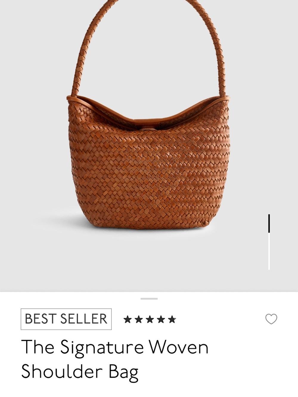 Madewell Woven Shoulder Hobo Bag in Tan - Picture 2 of 3